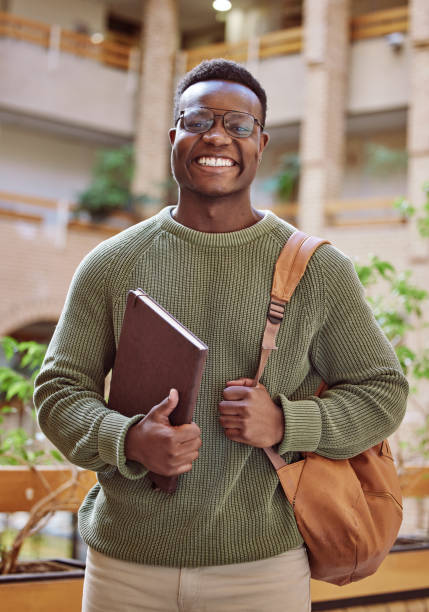 Student with backpack